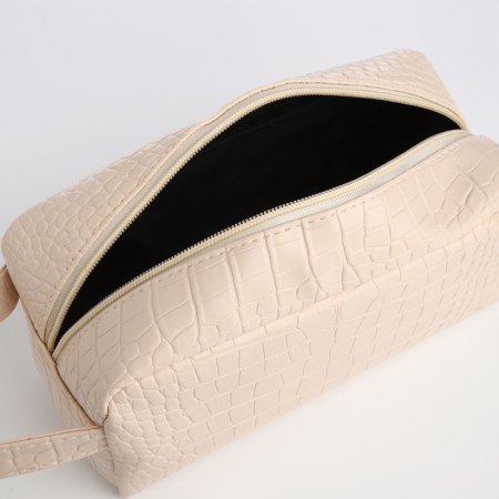 Cosmetic bag with zipper, dairy color-2