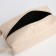Cosmetic bag with zipper, dairy color