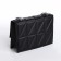 Women's bag on the valve, 22x15x6 cm, black color