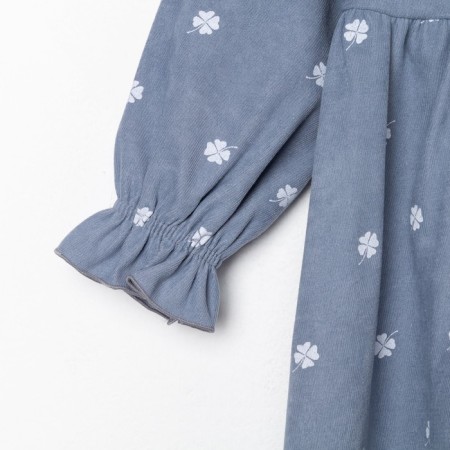 Baby dress KAFTAN "Leaflets", p. 34 (122-128), blue-9