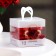 Candle in the sleeve "Star", set of 12 pcs, red spit
