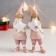 Polystone souvenir "Baby in pink, in cap, with heart/star" 18x5x3.5 cm