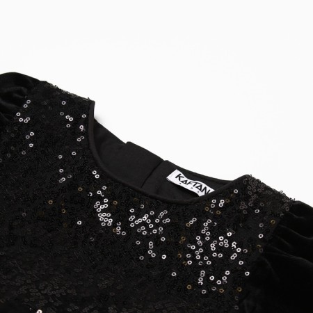 Платье детское нарядное KAFTAN рост 130, черный-8