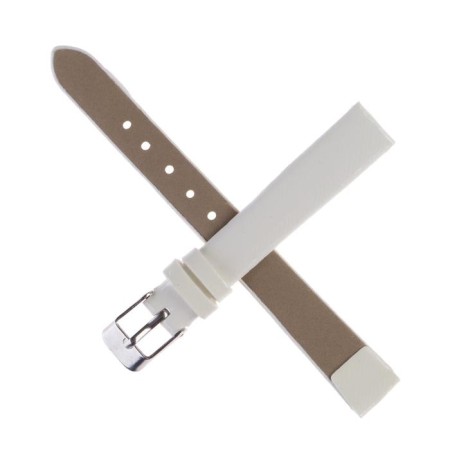Solomon watch strap, 10 mm, eco-leather, L-17 cm, white-3
