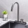 Kitchen mixer "RMS" SUS130PVD-017F, 35 mm cartridge, stainless steel, graphite