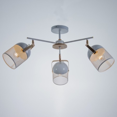 Biraso chandelier 3x60W E27 White-gold 58x58x40 cm. Model GZV-0036-1