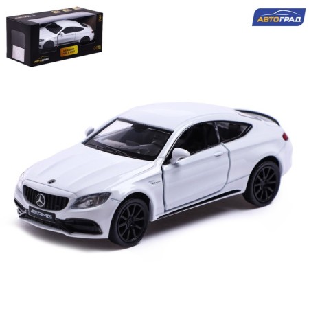 Metal Mercedes-AMG C63 S Coupe, 1:32, doors, inertia, white color open