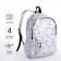 School backpack of textiles on a zipper, 4 pockets, color gray color