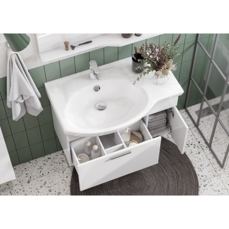 Tumbing under the sink Aquaton indie, 80 cm, white color-4