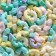 Sprinking confectionery "Rainbow": white, yellow, peach, purple, 25 g.