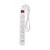 Extension cord Standard 5 nests, 1.5m, 3x1.0mm², s/s, with a switch, 2 USB, white rexant