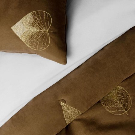 Cover with pillowcases "Alice", size 230x250 cm, brown color-3