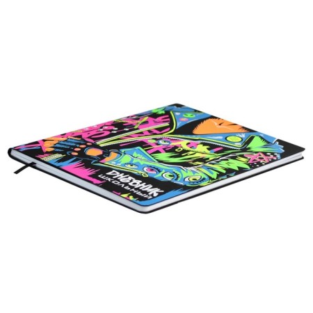 School diary for grade 1-11, "jacket", soft cover of artificial leather, neon print, 48 sheets, an offset block 80g/m2, universal cheat sheet-1