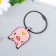 Browler Metal on the cable "Piglet, heart on the pope" Emal 5.1x3.5 cm