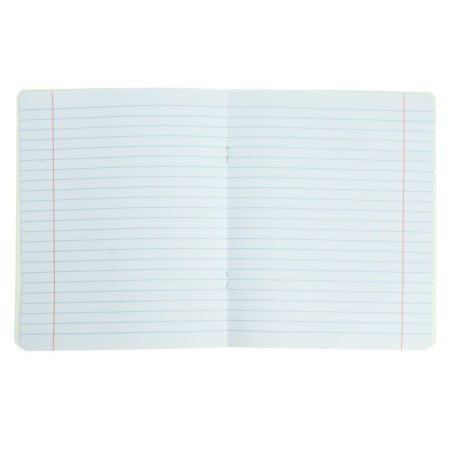 Notebook 12 sheets in the "Koshariki" line, cover coated cardboard, rounded corners, fields, block 65 g/m2, mix-2