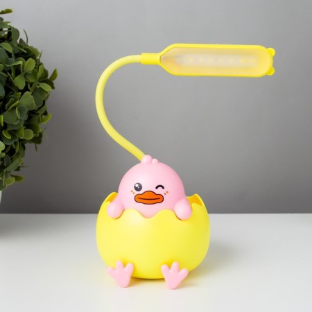 Table lamp "duckling" LED 3W USB AKB yellow-pink 9x9.2x22.7 cm Risalux-3
