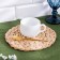 Serving napkin, D 20 x 0.5 cm, water hyacinth