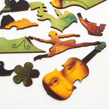 The puzzle is figured. Leonardo da Vinci "Mona Lisa"-4