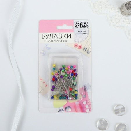 Portnovskiy pins, 35 mm, 80 pcs, colorful color-5