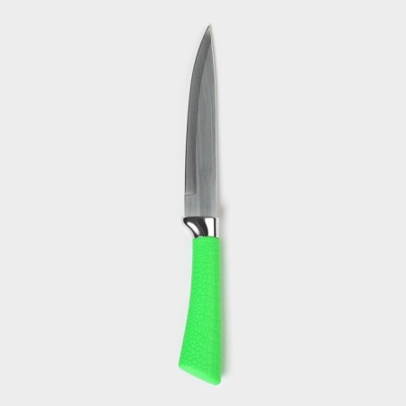 Knife Kitchen shade "Rich", blade 12.5 cm, green color-1