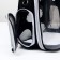 A backpack for carrying animals "cat", transparent, 34 x 25 x 40 cm, black