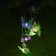 Garden lamp on the solar battery "Butterflies", 12.5 × 86 × 12.5 cm, 6 LED, glow of multi
