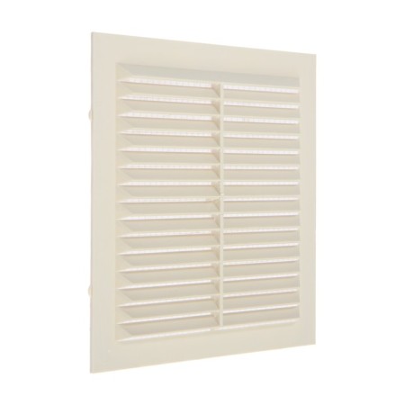 Ventilation grate "Cosmetic" L155sk, 155x155 mm, with a grid, ineffective, ivory-1