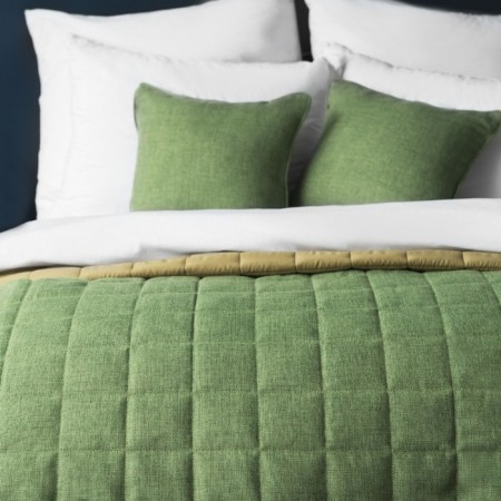 Jerry set: covering 160 x 220 cm, pillowcase 40 x 40 cm - 2 pcs, green color-2