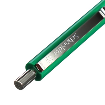 Handle Automatic Schneider K15, blue ink, 1.0mm node, green-turquoise matte, under the logo-4