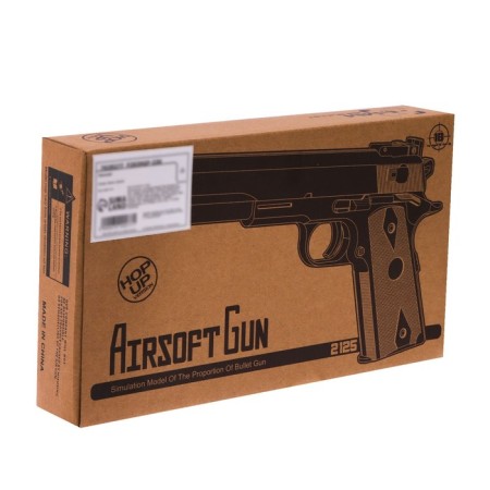 COLT M1911 pistol, with metal elements, 25 cm, shoots 6 mm bullets-5