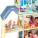Duke Paramo Doll Wooden "Madelin Avenue", four -story, with furniture