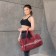 Sports bag, lightning department, long belt, burgundy color