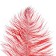 Feather for decor, length: from 45 to 50 cm, burgundy color