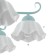 Luracia chandelier 6he27 40W green-white 77x77x37-72 cm Bayerlux