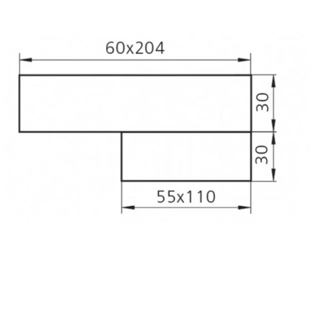 Zein gearbox, ventilation, 55 x 110 mm / 60 x 204 mm-5