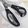 Scissors "Wave", 9 ", 23 cm, step - 5 mm, black color