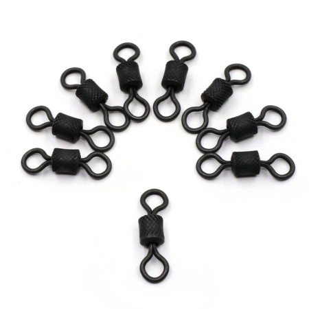 Namazu Pro Rolling Ribbed Swivel, Brass, Carbon, Test-60 kg, packaging 10 pcs.