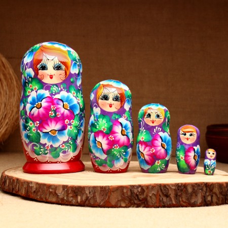 Matryoshka 5-doll "Yaroslav", 17-18 cm