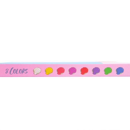 Loars for hair with a comb, set of 8 colors-13