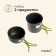Set of tourist dishes Maclay: 2 pots, in a grid