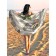 Pareo and beach rug "Love Paris", D = 150 cm