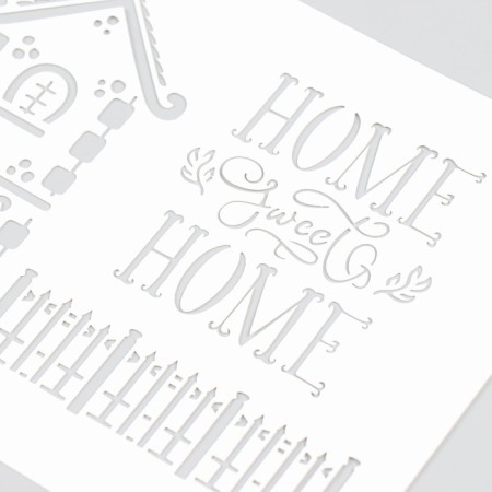 Plastic stencil "House" 16x24 cm-2