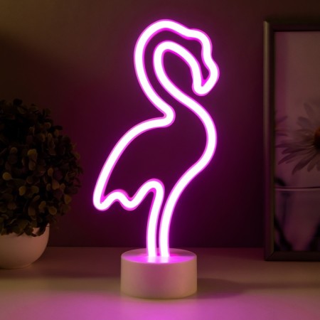 Flamingo nightlight LED from 3AA batteries (not in the kit) 8.5x13x29.5 cm Risalux-2