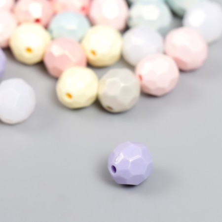 Beads for creativity Plastic "Glass. Pearl palette" set 20 grams d = 1 cm-2