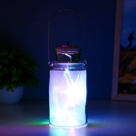 Night "Ande" LED from the batteries green 8x8x16.5 cm Risalux-2