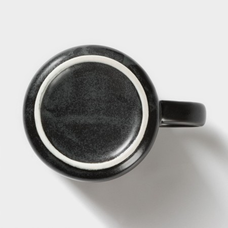 Keramic tea lift set, 6 items: kettle 1 l, 4 circles 250 ml, tray 33 × 20 cm, black color black-3