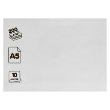 White cardboard A5 10 sheets, double chalk, one -sided, 200 g/m² Calligrata 