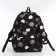 School backpack from lightning textiles, 3 pockets, pencil case, black color