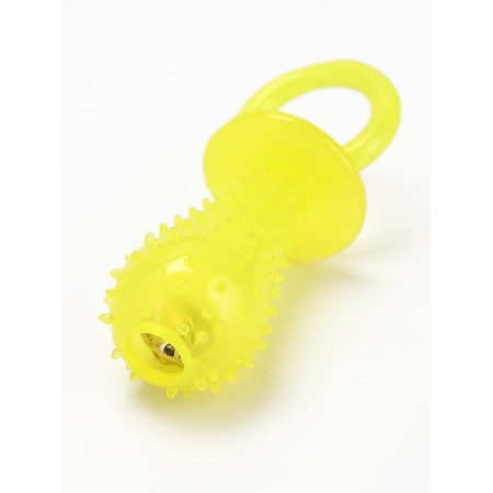 Chewing toy "nipple" Transparent, pp, 9.5 cm, yellow-3