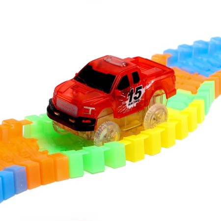 The Flash Track Autotor, flexible, glows in the dark, 49 parts-2
